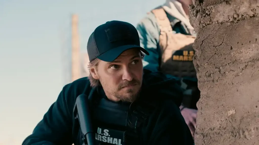 Luke Grimes, Marshals filming, Luke Grimes gear, Marshals behind the scenes, Taylor Sheridan shows, western TV production, Luke Grimes interview
